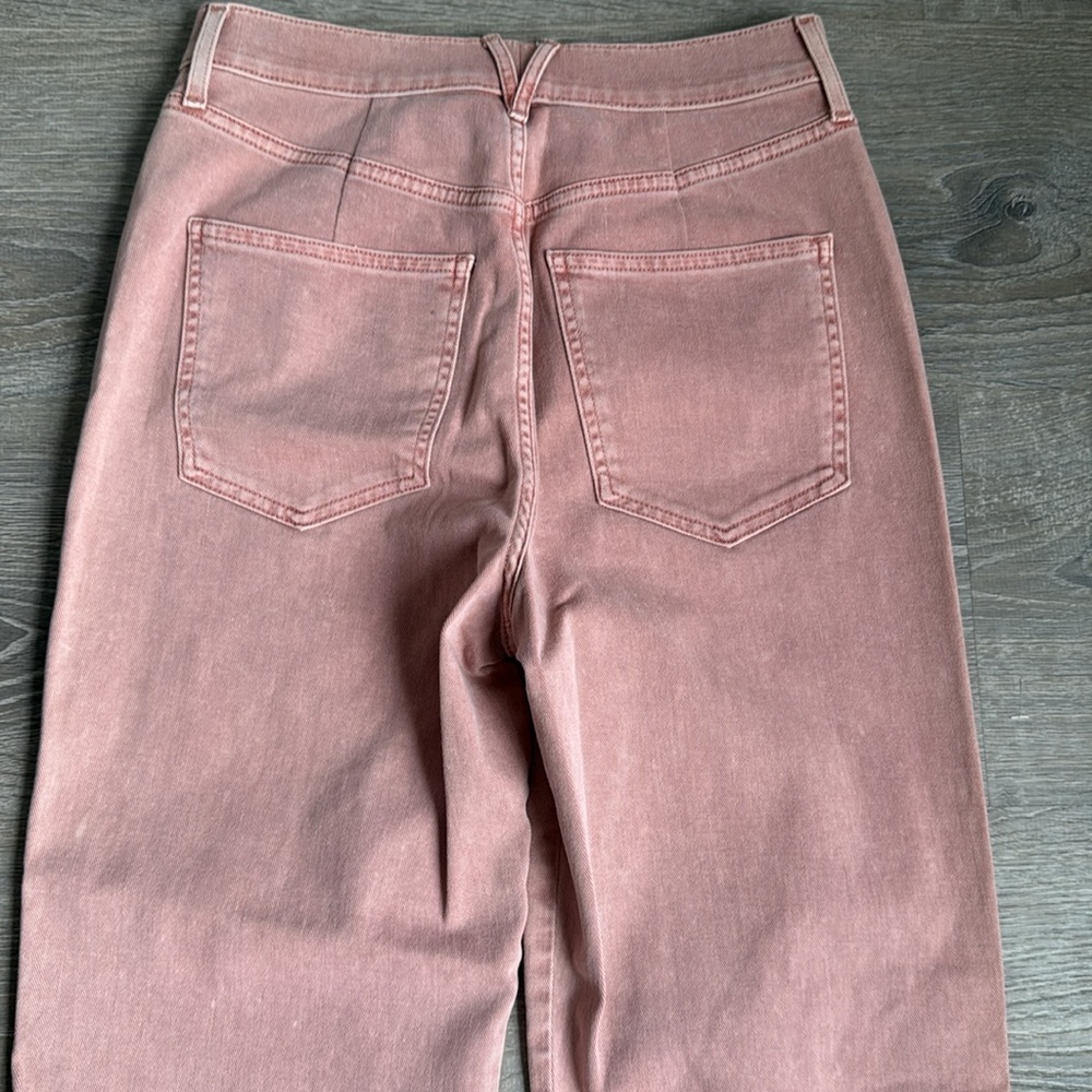 VERONICA BEARD BLAKE CROP CLASSIC STRAIGHT HIGH RISE JEANS IN ROSE 29 - Picture 11 of 13